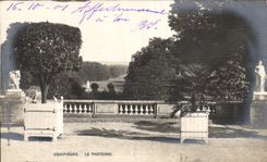 POSTAL Compiegne de la VENDIMIA el piso