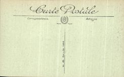 POSTAL Compiegne L iglesia Antonio santo de la VENDIMIA