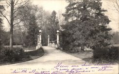 VINTAGE POSTCARD Castle Of Chantilly the Park