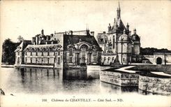 VINTAGE POSTCARD Castle Of Chantilly Southern part
