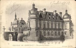 VINTAGE POSTCARD Chantilly Castle Seen from of the Floor