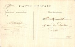 VINTAGE POSTCARD Chantilly Castle the Park Bridge of the Great men