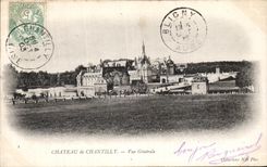 VINTAGE POSTCARD Chantilly Castle View