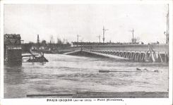 CPA Paris Inonde Pont Mirabeau