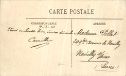 CPA Paris Inondations Les Pontonniers au cours de la reine