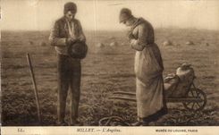 CPA Millet Angelus Musee du Louvre Paris 