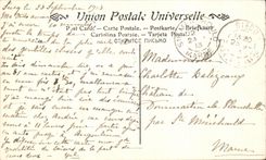 VINTAGE POSTCARD Greuze the jug cassee Museum of Louvre Paris