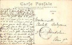 VINTAGE POSTCARD Museum of Louvre the laitiere Greuze Horse