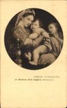 CPA Firenze Galleria Pitti La madonna della Seggiola Raffaello Vignette Aigle 