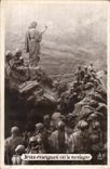 VINTAGE POSTCARD Jesus ensaignant on the mountain