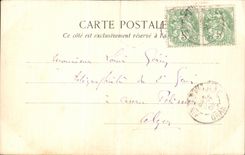 VINTAGE POSTCARD Drawing with the hand Hairy Militaria Soldier