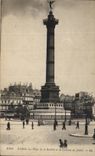 VINTAGE POSTCARD Paris the Place of the Basilica and the Column of July