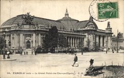 VINTAGE POSTCARD Paris Grand Palais of the Champs Elysees