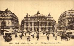 VINTAGE POSTCARD Paris L operated and the place