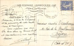 VINTAGE POSTCARD Paris the garden of Tileries