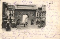 VINTAGE POSTCARD Paris Carries Holy Martin