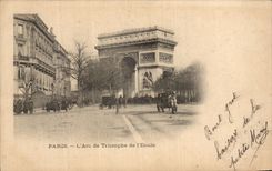 POSTAL Paris L de la VENDIMIA Arc de Triomphe de L Etoile
