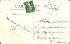 VINTAGE POSTCARD Paris Court of the Carousel