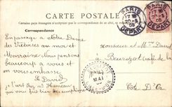 VINTAGE POSTCARD Paris Notre Dame Victoire of Paris