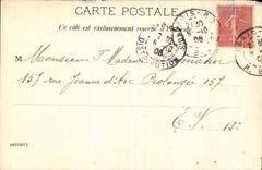 VINTAGE POSTCARD Paris the Place of the Palais Royal