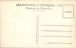 VINTAGE POSTCARD Paris Panorama Of the Place of the Harmony Taken Towards the Sacring Heart