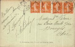 VINTAGE POSTCARD Interior Paris Sainte Vault Of the Low Vault