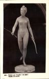 VINTAGE POSTCARD Diane By Houdon Museum Of Louvre