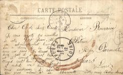 VINTAGE POSTCARD Paris L Avenue of L Operated Taken Large Hotel of the Louvre