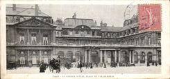 VINTAGE POSTCARD Paris the Council D State Places Palais Royal