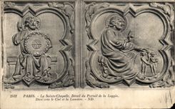 VINTAGE POSTCARD Paris Sainte the Vault Detail Of the Gate Of the Loggia Erea God Sky and the Light