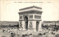 VINTAGE POSTCARD Paris L Arc de Triomphe of L Etoile
