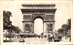 VINTAGE POSTCARD Paris L Arc de Triomphe