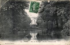 VINTAGE POSTCARD Paris Bois de Boulogne House D Armenonville