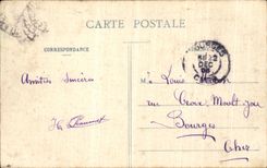 VINTAGE POSTCARD Paris Train station of the Invalids