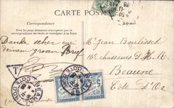 VINTAGE POSTCARD Paris Operated the Large Staircase