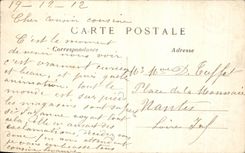 VINTAGE POSTCARD Paris the Royal Street and the Madeleine