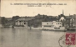 VINTAGE POSTCARD Expostion International Of Decorative Arts 1925 Paris Panorama