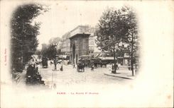 VINTAGE POSTCARD Paris the Gate St Martin