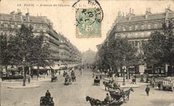 VINTAGE POSTCARD Paris Avenue of L Operated