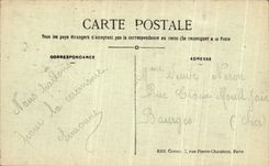 Panorama de Paris de la POSTAL de la VENDIMIA del banco izquierdo de Seine