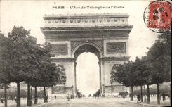 VINTAGE POSTCARD Paris L Arc de Triomphe of L Etoile