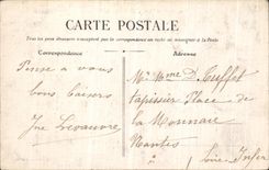 VINTAGE POSTCARD Paris Bridge with the Exchange Theater Sarah Bernhardt and Place of Chatelet