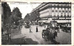 VINTAGE POSTCARD Paris Boulevard of the Nasturtiums