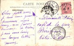 Iglesia de Paris Notre Dame de la POSTAL de la VENDIMIA