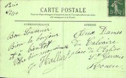 VINTAGE POSTCARD Paris Champs Elysees