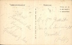 VINTAGE POSTCARD Paris Holy Boulevard and Gate Denis