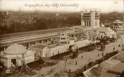 VINTAGE POSTCARD Paris Fair of Decorative arts