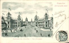 VINTAGE POSTCARD Paris Esplanade of the Invalids Seen Principal World Fair 1900