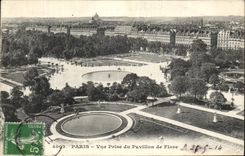 VINTAGE POSTCARD Paris Seen from of Pavillon de Flore