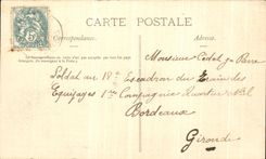 VINTAGE POSTCARD Valley D Bedous Winder the Bridge D Osse